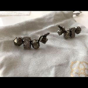 Kendra Scott ear crawlers silver tones